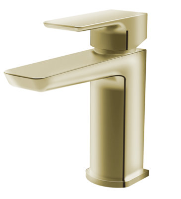 Keenware KBT-590 Mayfair Midas Contemporary Basin Mixer Tap: Brass