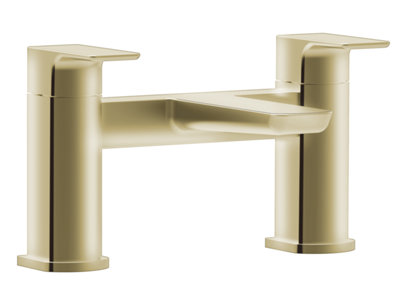 Keenware KBT-592 Midas Mayfair Contemporary Bath Mixer Tap: Brushed Brass