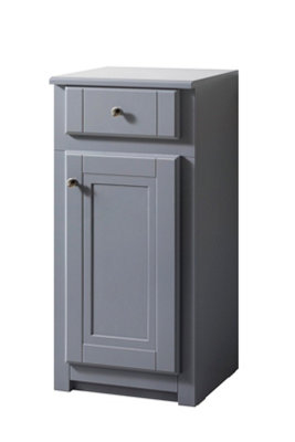 Keenware Kensington Grey 400mm Traditional Vanity Side Cupboard