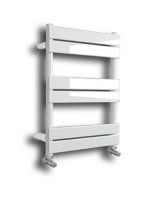 KEENWARE KTW-001 HOXTON WHITE DESIGNER FLAT PANEL TOWEL WARMER RADIATOR: 650X400MM