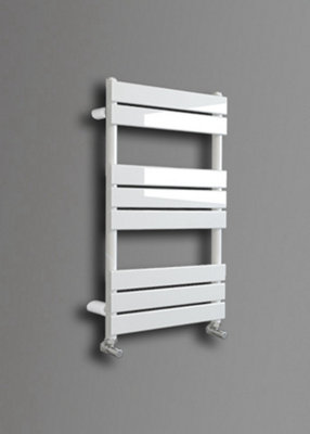 Keenware KTW-004 Hoxton White Designer Flat Panel Towel Warmer Radiator: 800x450mm