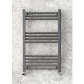 Keenware KTW-241 Pinner Grey Towel Ladder Rail Towel Warmer Radiator: 800x500mm