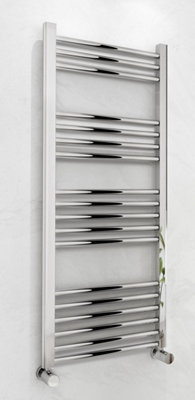 Keenware KTW-253 Pinner Chrome Towel Ladder Rail Towel Warmer Radiator: 1200x500mm