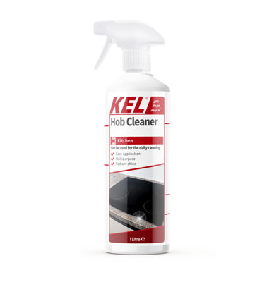 KEL - Hob Cleaner Spray, Grease Remover & Kitchen Cleaner Degreaser, Ceramic Hob Cleaner & Gas Hob Cleaner  - 1 Litre