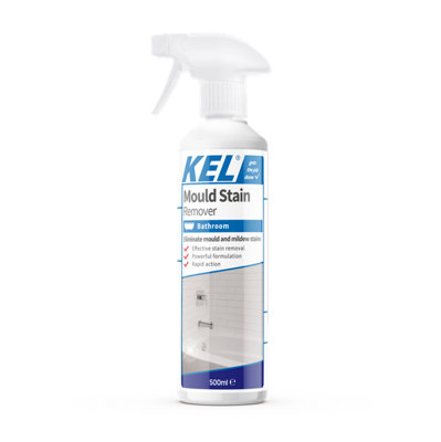 KEL - Mould Stain Remover Spray, Removes Mouldy Stains From Walls, Tiles, Silicone Seals & More - 500ml