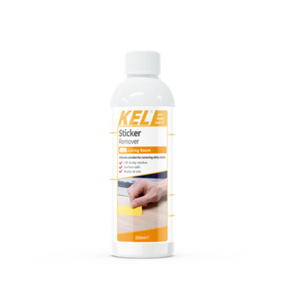 KEL - Sticker Remover, Sticky Stuff Residue & Adhesive Remover, Cleaning Fluid & Glue Remover for Stickers - 250ml