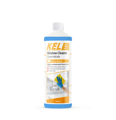 KEL - Window Cleaner, Super Concentrated Formula - 1 Litre