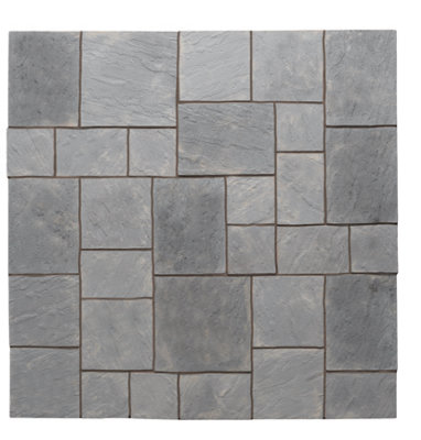 Kelkay Abbey Paving Random Patio Kit 5.76 m² Graphite