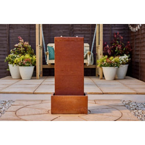 Kelkay Amber Falls Mains Plugin Powered Water Feature with Protective Cover