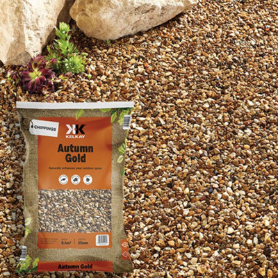 Kelkay Autumn Gold Premium Aggregates Chippings 20Kg Large Pack