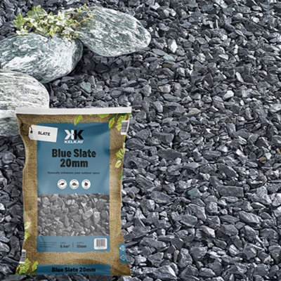 Kelkay Blue Slate 20mm Premium Aggregates Slate 18Kg Large Pack