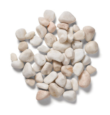 Kelkay Coral White Pebbles Premium Aggregates Cobbles Bulk Bag 750kg