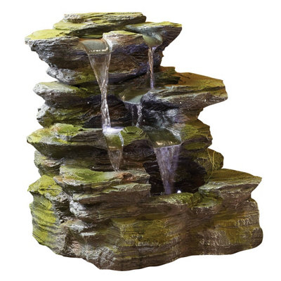 Kelkay Easy Fountain Como Spring s with Lights Mains Plugin Powered ...