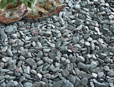 Kelkay Green Slate 40mm Premium Aggregates Chippings Bulk Bag 750kg - 3
