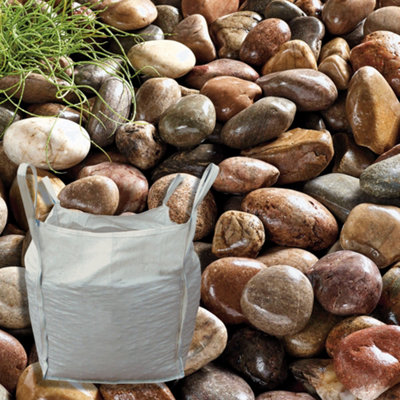 Kelkay Large Beach Cobbles Premium Aggregates Cobbles Bulk Bag 750kg