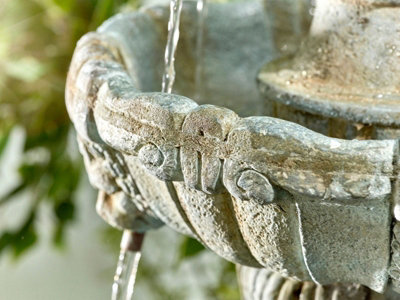 Kelkay Lioness Fountain Mains Plugin Powered Water Feature
