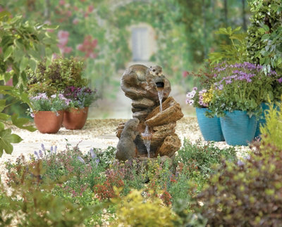 Kelkay Otter Pools with Lights Mains Plugin Powered Water Feature