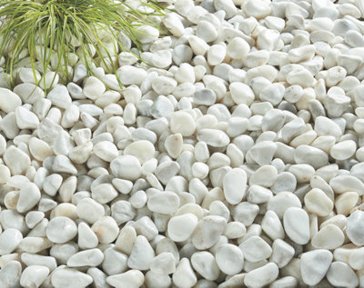 Kelkay Pearl White Cobbles Premium Aggregates Cobbles Bulk Bag 750kg - 3