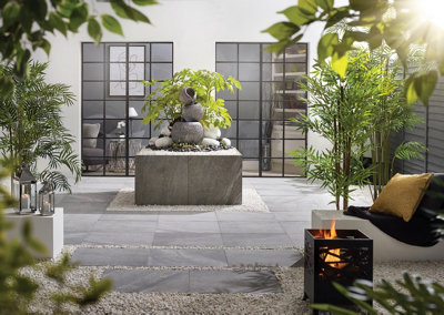 Kelkay Porcelain Paving 600 x 600mm Storm Twin Pack