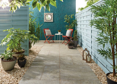 Kelkay Porcelain Paving 800 x 400mm Cobblestone Twin Pack