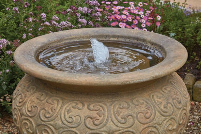 Kelkay RHS Rosemoor with Lights Mains Plugin Powered Water Feature with Protective Cover