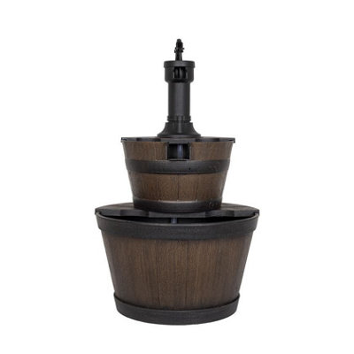 Kelkay Whiskey Bowls Mains Plugin Powered Water Feature with Protective Cover