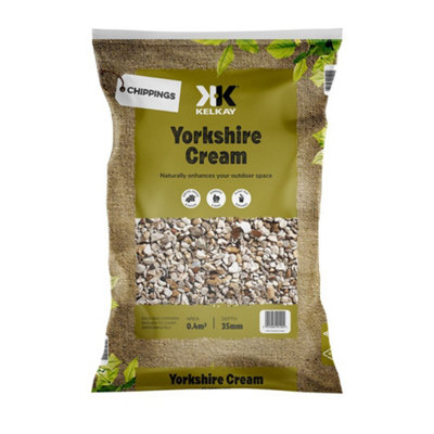 Kelkay Yorkshire Cream Premium Aggregates Chippings 20Kg Large Pack