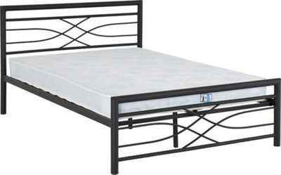 Kelly 5ft Metal Bed Frame in Black Finish