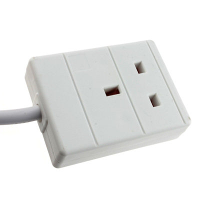 kenable 1 Gang Single Way UK 13A Mains Power Socket Extension Lead ...