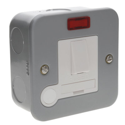 kenable 13A DP Switched Fused Connection Unit with Neon Light and ...
