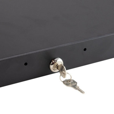 kenable 19 Inch 2U Lockable Rack Mount Drawer with Rear Support Rails ...