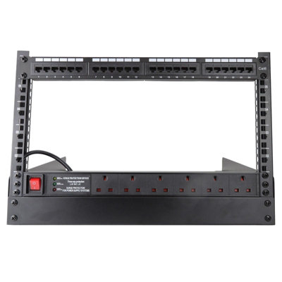 kenable 19 inch Rack Mount Stand Open Format for Desktop Work Surface ...