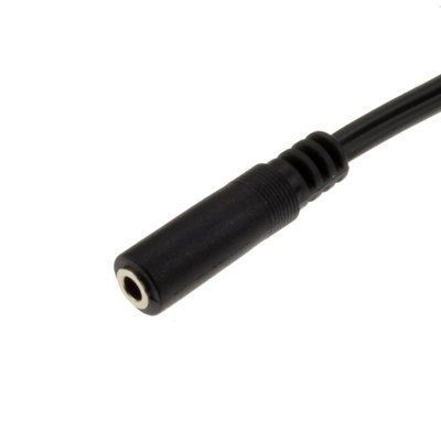 kenable 2.5mm Right Angled Stereo Jack Plug to 3.5mm Socket Adapter Cable