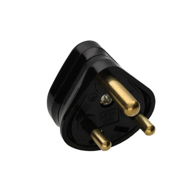 kenable 2 Amp 3 Pin MINI Round Pin Industrial Unfused Small Mains Plug ...