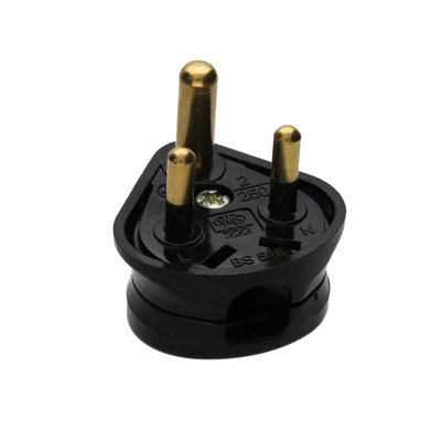 kenable 2 Amp 3 Pin MINI Round Pin Industrial Unfused Small Mains Plug ...
