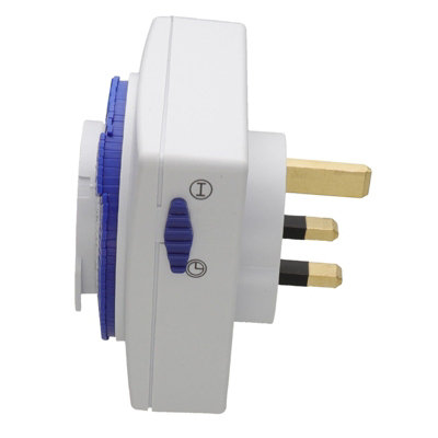 kenable 24 Hour Plug-In Wall Mechanical Timer Mains Powered for UK Plug ...