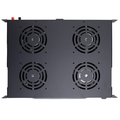 kenable 4 Way Digital Thermostatically Control LED Rack Mount Fan Tray ...