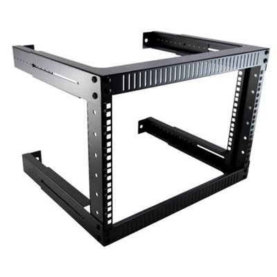 kenable Adjustable Depth Wall Mount Open Frame Rack 19-inch for Network ...