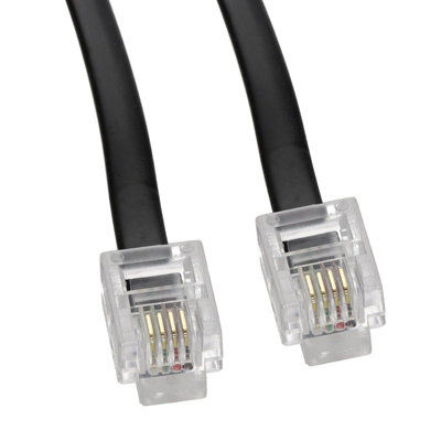 kenable ADSL Broadband Modem Cable RJ11 to RJ11 Phone Socket to Router ...