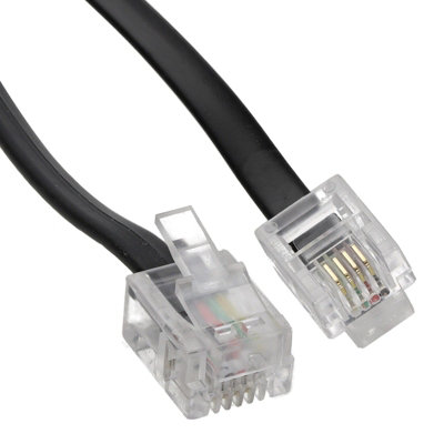kenable ADSL Broadband Modem Cable RJ11 to RJ11 Phone Socket to Router ...