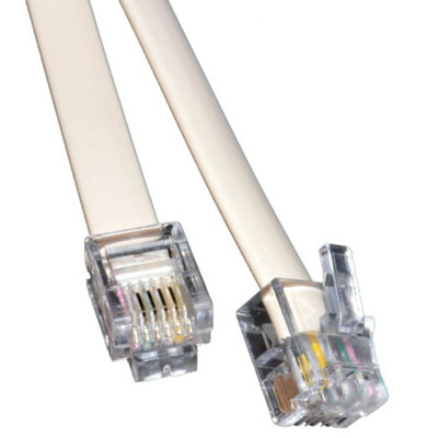 kenable ADSL Broadband Modem Cable RJ11 to RJ11 Phone Socket to Router ...