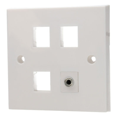 kenable Aura Keystone 3.5mm Stereo Jack Audio Panel Input Insert with ...