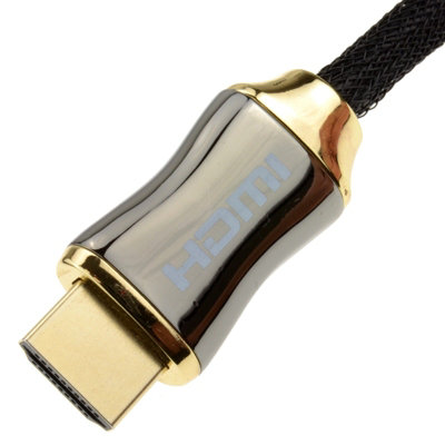 kenable Braided Chrome HDMI Shielded Cable 4k 2k Supports 3D ARC ...