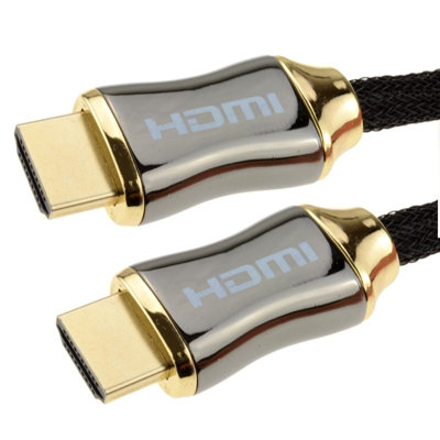 kenable Braided Chrome HDMI Shielded Cable 4k 2k Supports 3D ARC ...