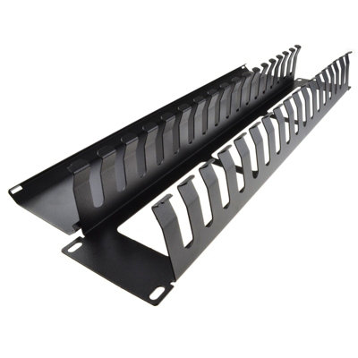 KENABLE CABLE MANAGEMENT BAR METAL DUMP PANEL 2U FOR DATA CABINET 19 ...