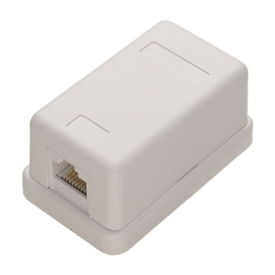kenable CAT6 Surface Mount Socket Tool-less 1 Port