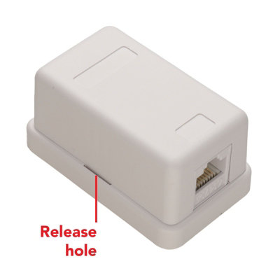 kenable CAT6 Surface Mount Socket Tool-less 1 Port