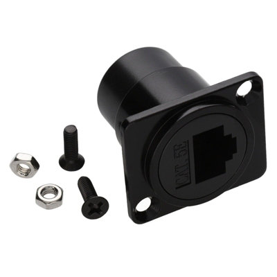 kenable D-Series Chassis or Panel Mount Cat 5e RJ45 Feed Through Module