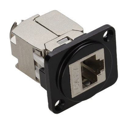 kenable D-Series Chassis or Panel Mount Cat 7 Shielded RJ45 Feed ...