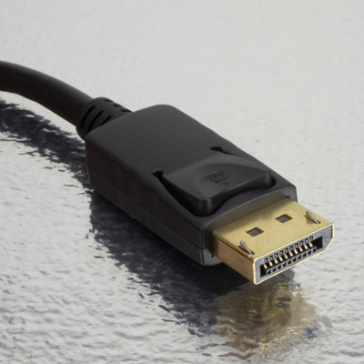 kenable DisplayPort Male Plug to Plug Video Cable GOLD 7m LOCKING